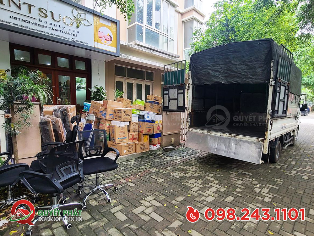 Bảng giá thuê xe tải chuyển văn phòng trọn gói minh bạch, giá rẻ